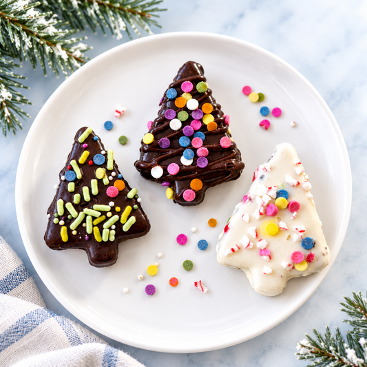Festive Christmas Tree Fudge Truffles