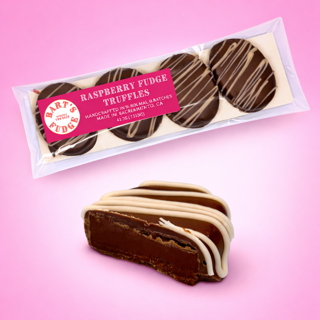 Raspberry Chocolate Fudge Truffles