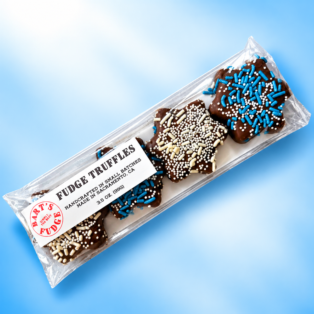 Happy Hanukkah Chocolate Fudge Truffles