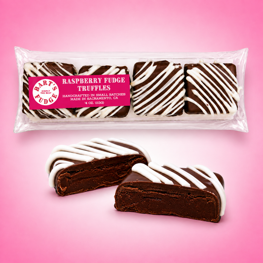 Raspberry Chocolate Fudge Truffles